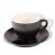 ClubHouse csésze és csészealj Giacinto, 195 ml, matt fekete