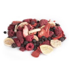 Mix fruit lyofilizur NATU Lyo mix z blueberry a strawberry 35g, ideal per ëndjeshëri të shëndetshëm.