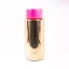 Frank Green thermal mug with a capacity of 1000 ml, featuring a drinking spout, a golden body, and a pink lid.