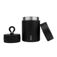 Vacuum coffee container by MiiR in elegant white, ideal for keeping your coffee fresh.