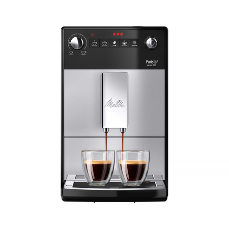 Melitta Purista Silver - automatic coffee maker with quiet grinder