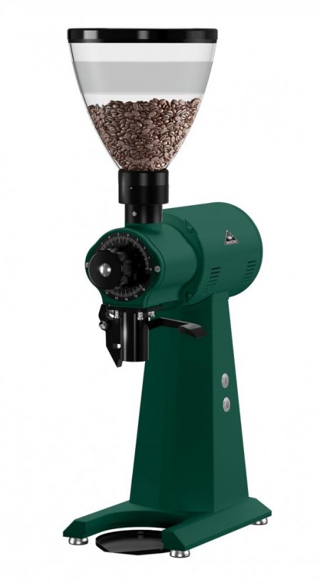 Mahlkonig EK43 coffee grinder in green.