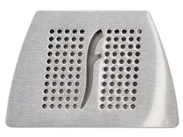 Stainless steel Flair drip tray on white background