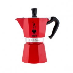 Bialetti Moka Express for 6 cups in red.