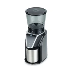 Silberne elektrische Kaffeemühle Wilfa Balance CG1S-275.