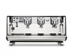 Professional lever espresso machine Victoria Arduino 358 White Eagle 3GR in black, ideal for hotels.