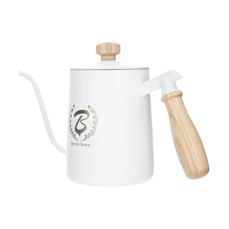 White Barista Space kettle with a capacity of 600 ml, designed for coffee machine accessories.