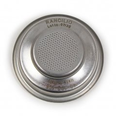 Single espresso basket for Rancilio portafilter.
