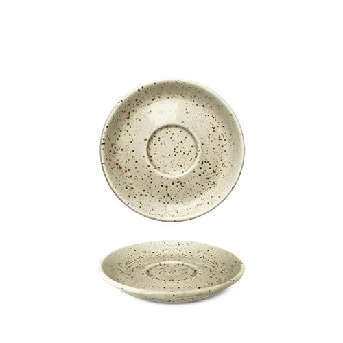 Sous-tasse en porcelaine blanche de 13 cm de la série Lifestyle, idéale pour apporter une touche d'élégance à votre table.