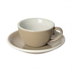 Loveramics Egg - Flat White 150 ml Cup and Saucer  - Taupe