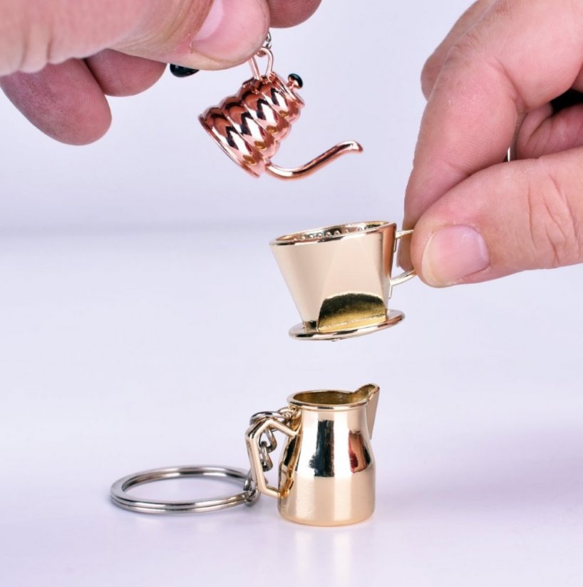 JoeFrex Kupfer Teekanne Schlüsselanhänger