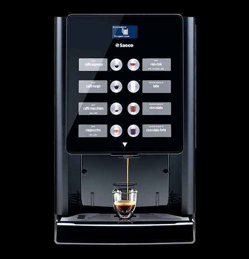 Saeco Iperautomatica automatische koffiemachine van de voorkant