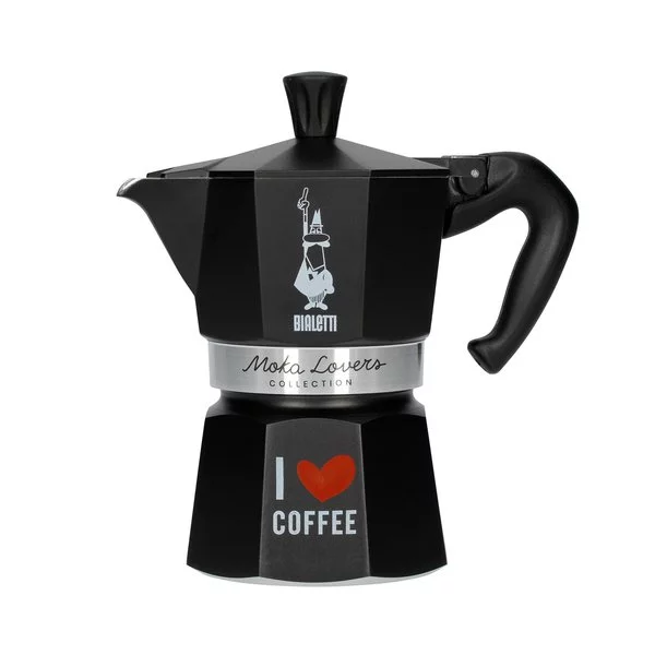 Bialetti Schwarz Moka Express Love 3 Tassen