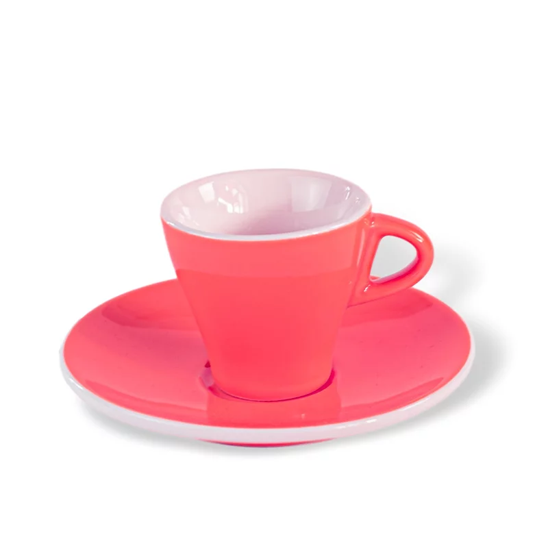 Tazza e piattino ClubHouse Gardenia, 65 ml, rosa