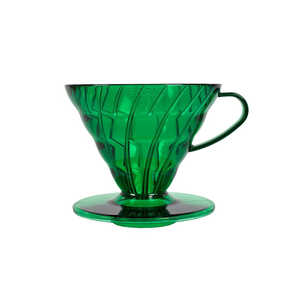 Hario V60-02 gocciolatore in plastica verde trasparente