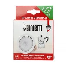 Bialetti Dichtung für 6 Induktions-Moka-Teekanne - 1 Dichtung + 1 Sieb