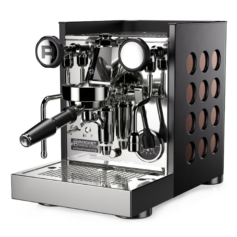 Rocket Espresso Appartamento TCA schwarz/kupfer