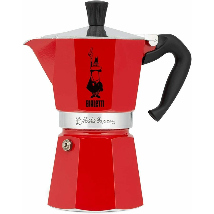 Bialetti Rood Moka Express 6 Kopjes