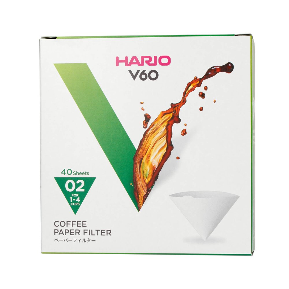 Hario V60-02 Pappersfilter Vcf-02-40W 40 St
